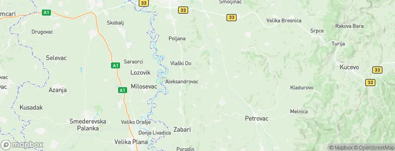 Tićevac, Serbia Map
