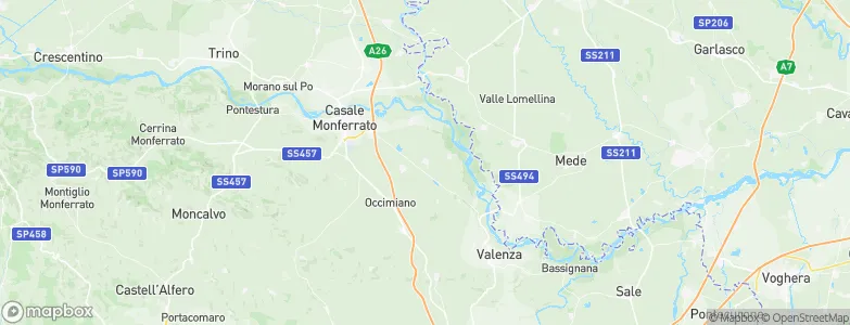 Ticineto, Italy Map