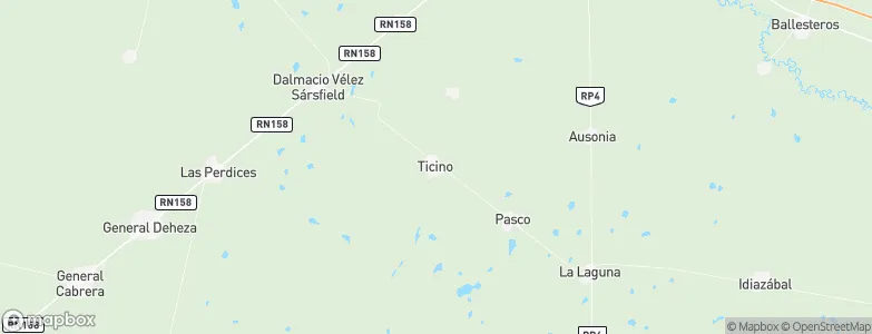 Ticino, Argentina Map