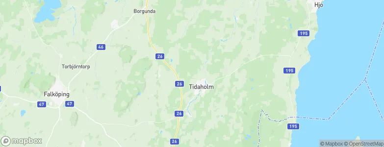 Tidaholm Municipality, Sweden Map