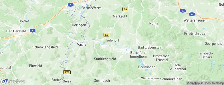 Tiefenort, Germany Map