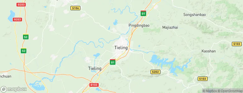 Tieling, China Map