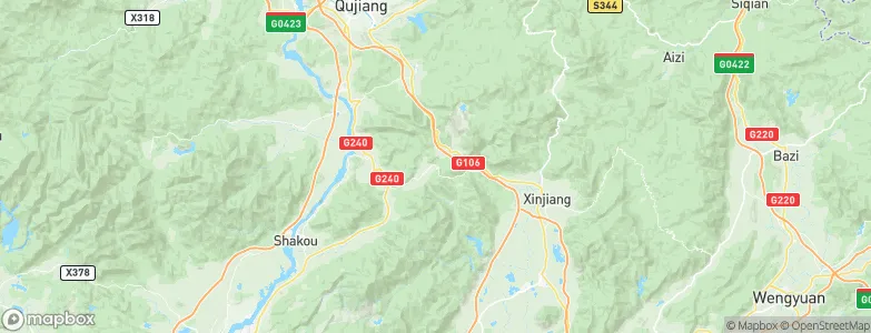 Tielong, China Map