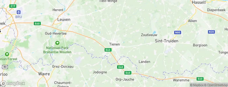 Tienen, Belgium Map