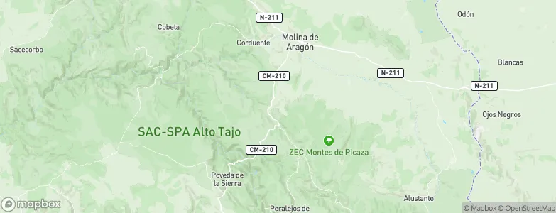 Tierzo, Spain Map
