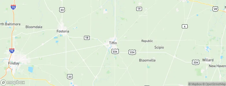 Tiffin, United States Map