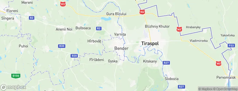 Tighina, Moldova Map