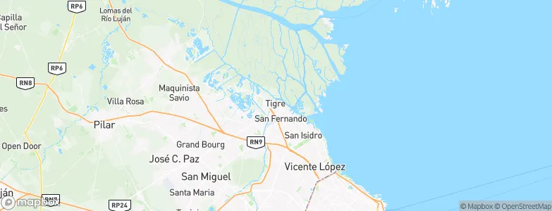 Tigre, Argentina Map