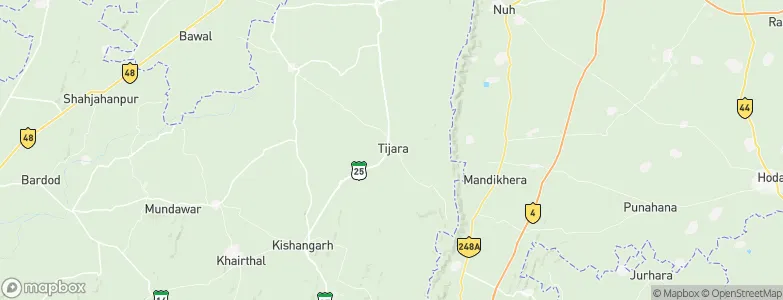Tijāra, India Map