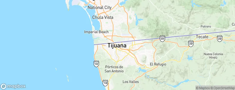 Tijuana, Mexico Map