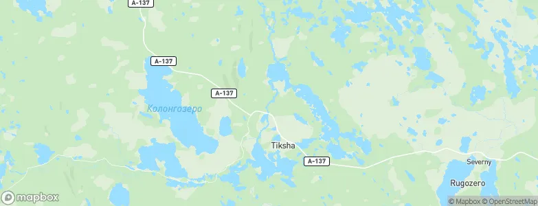 Tiksha, Russia Map