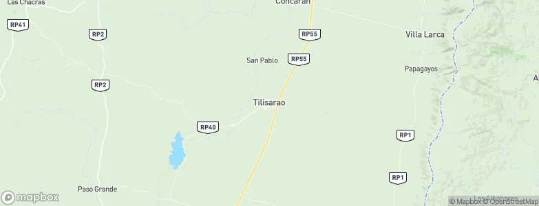 Tilisarao, Argentina Map
