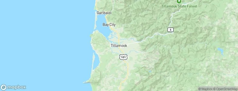 Tillamook, United States Map