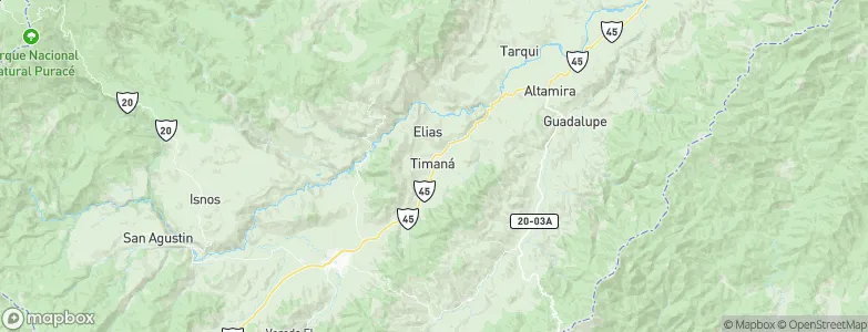 Timaná, Colombia Map