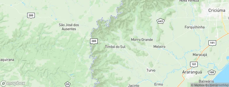 Timbé, Brazil Map