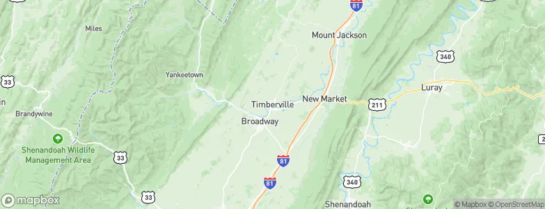Timberville, United States Map