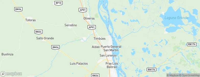 Timbúes, Argentina Map