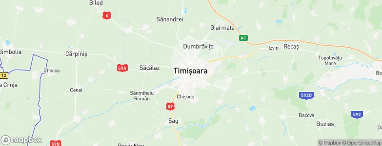 Timișoara, Romania Map