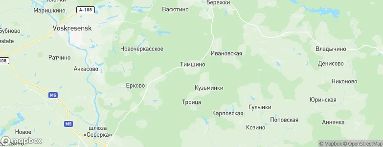 Timshino, Russia Map
