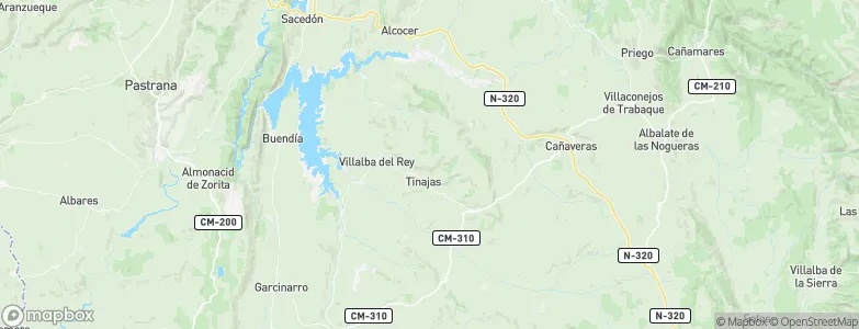 Tinajas, Spain Map