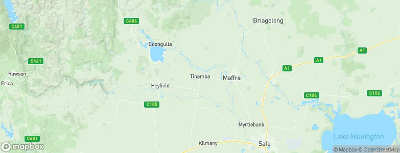 Tinamba, Australia Map