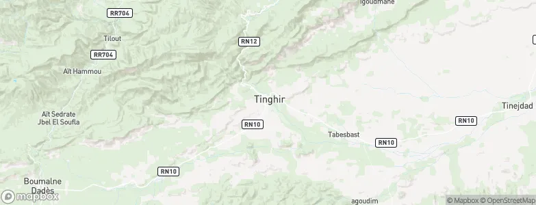 Tinghir, Morocco Map