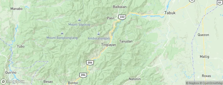 Tinglayan, Philippines Map