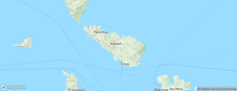 Tinos, Greece Map