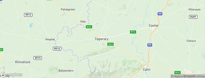 Tipperary, Ireland Map