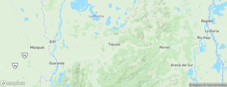 Tiquisio, Colombia Map