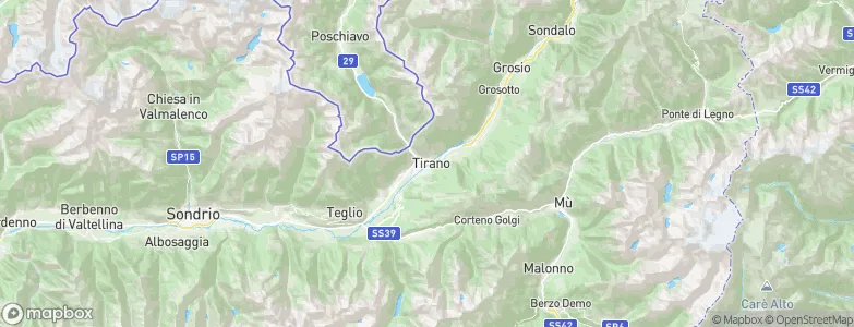 Tirano, Italy Map