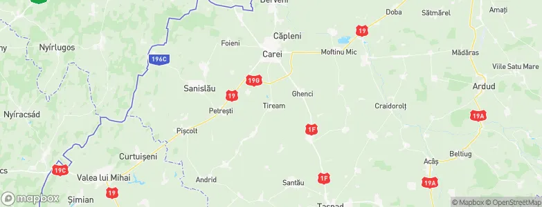 Tiream, Romania Map