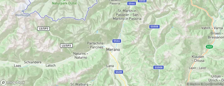 Tirol, Italy Map
