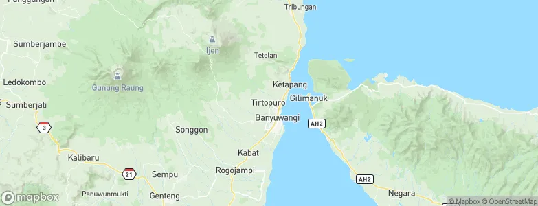 Tirtopuro, Indonesia Map