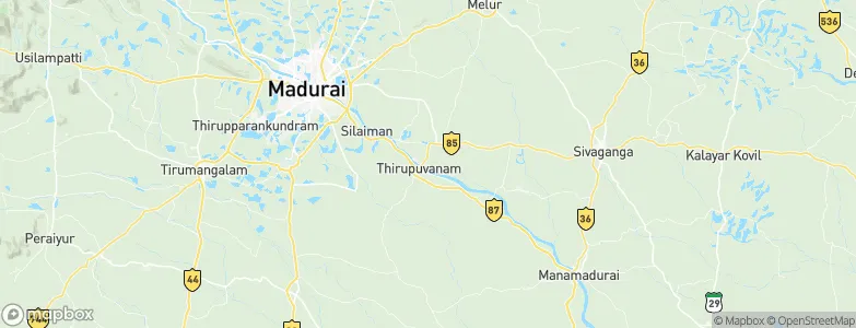 Tiruppuvanam, India Map