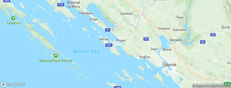 Tisno, Croatia Map