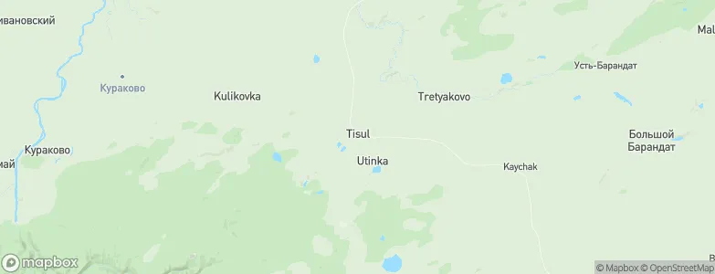 Tisul', Russia Map
