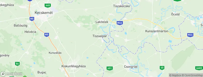Tiszaalpár, Hungary Map