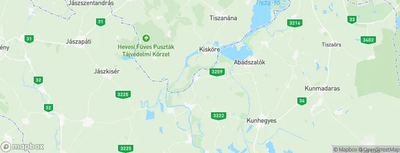 Tiszabura, Hungary Map
