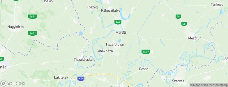 Tiszaföldvár, Hungary Map