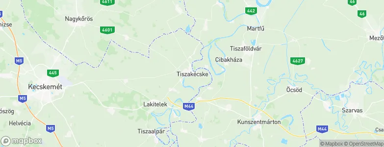 Tiszakécske, Hungary Map