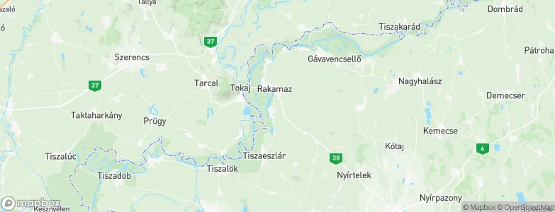 Tiszanagyfalu, Hungary Map