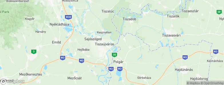 Tiszaújváros, Hungary Map