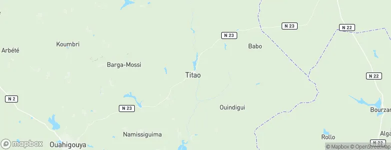 Titao, Burkina Faso Map