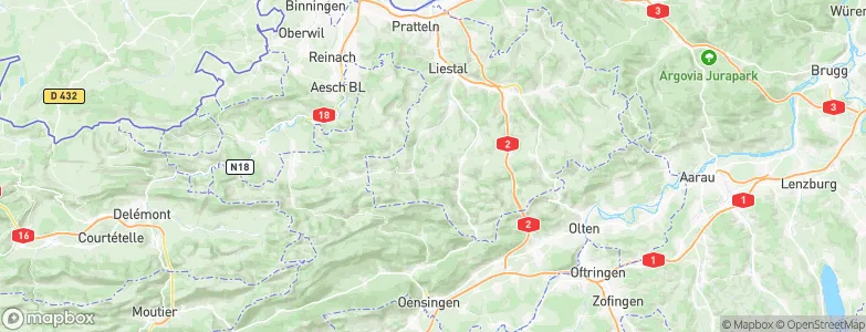 Titterten, Switzerland Map
