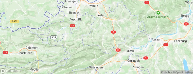 Titterten, Switzerland Map