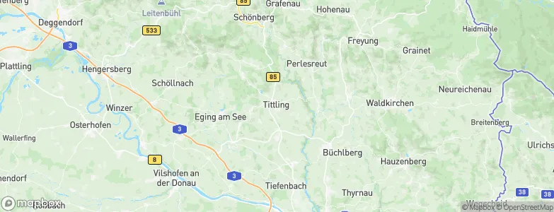 Tittling, Germany Map
