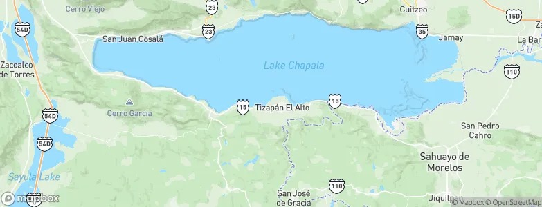 Tizapán el Alto, Mexico Map