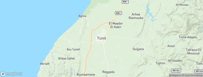 Tiznit, Morocco Map
