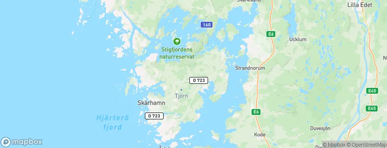 Tjörns Kommun, Sweden Map